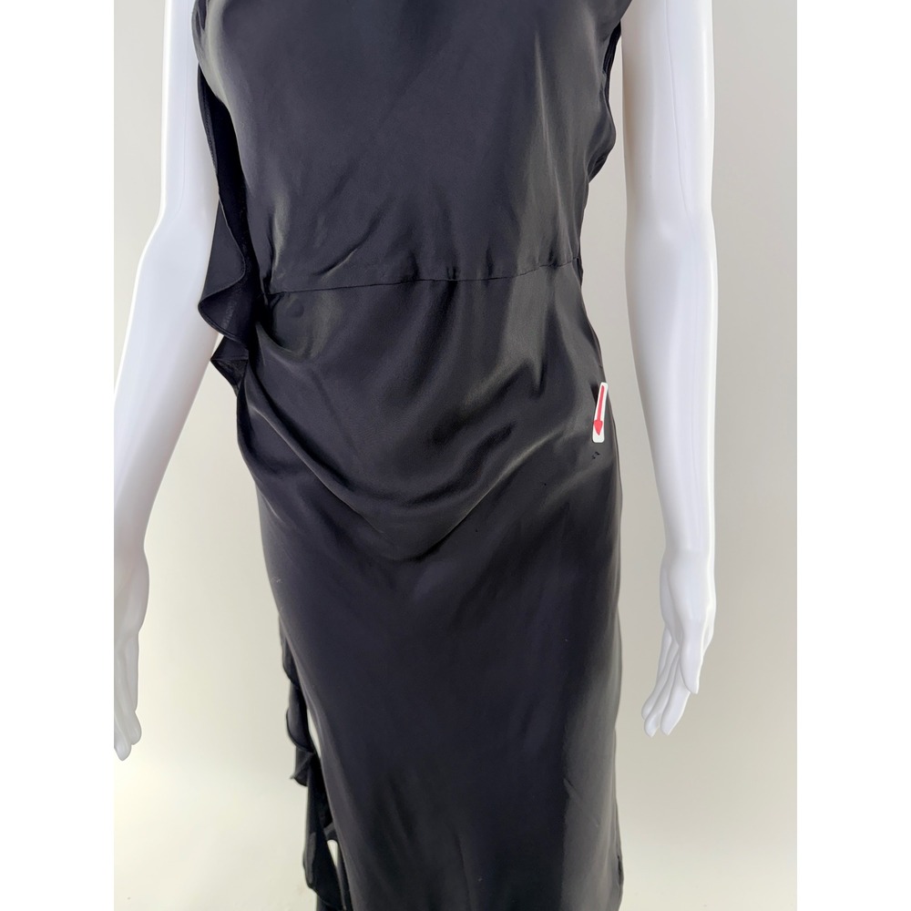 Shona Joy Black Sleeveless High Neck Cutout Back Maxi Dress - Picture 6 of 11